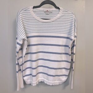 Vineyard Vines‎ Women’s White & Blue Striped Sweater - Size Small